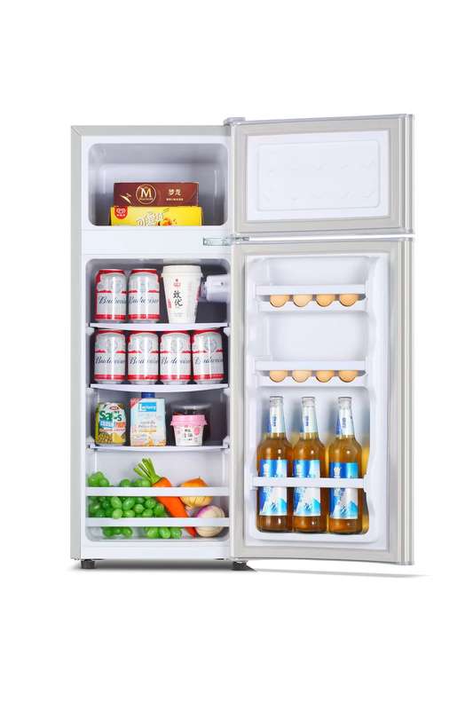 Factory Direct Stainless Steel Double-Door Manual Defrost 78L Portable Fridge - Image 2