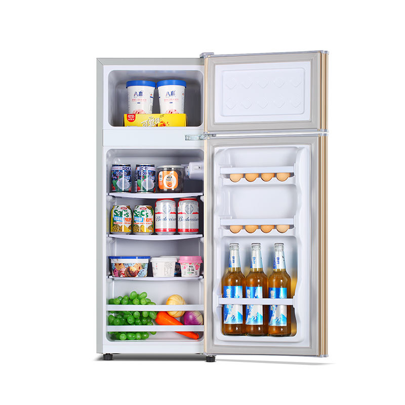 Factory Direct Stainless Steel Double-Door Manual Defrost 78L Portable Fridge - Image 4