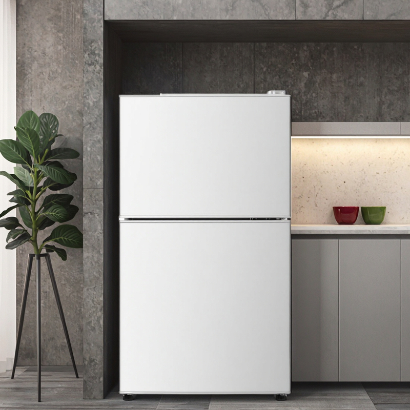 Factory Direct 108L Stainless Steel Double-Door Fridge, Compressor Portable - Image 3