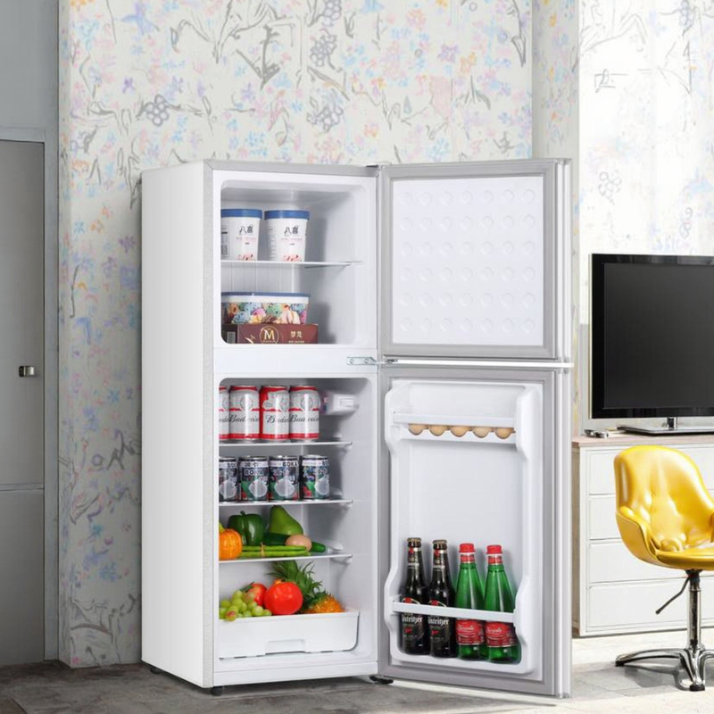 Factory Direct 108L Stainless Steel Double-Door Fridge, Compressor Portable - Image 4