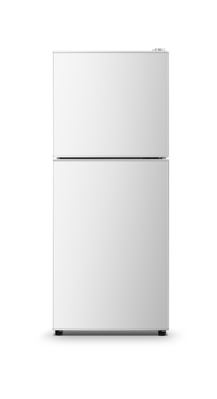 Stainless Steel 118L Double-Door Fridge Compressor No Frost Portable - Image 2