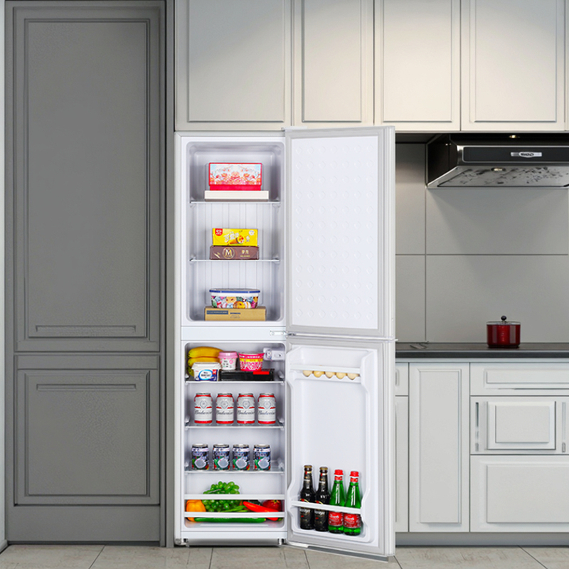 Factory Direct Stainless Steel Double-Door Manual Defrost Fridge 158L Grade 1 Energy Efficient Compact Portable Compressor for - Image 4