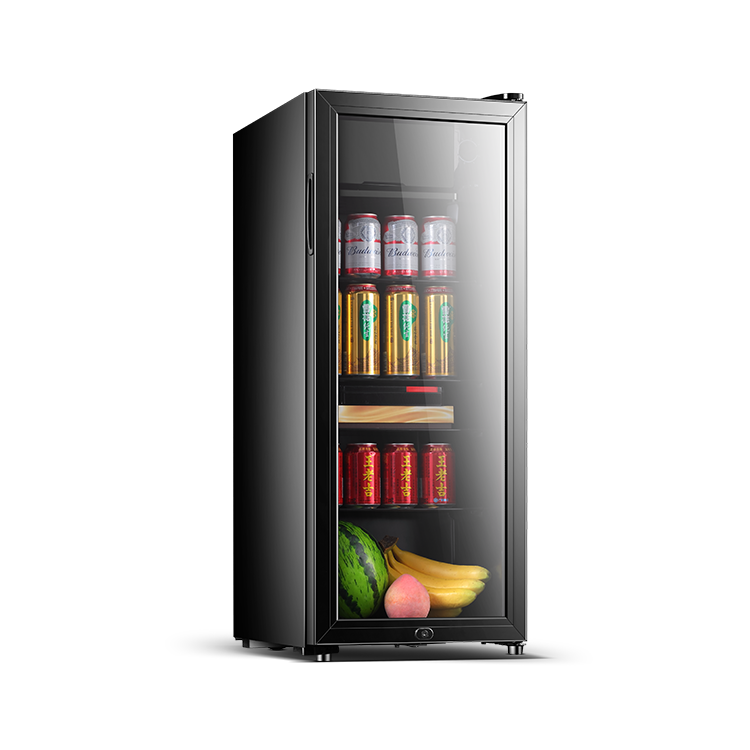 92H195 Manual Defrost Glass Door Ice Cooler 92L Freezer for Home - Image 2