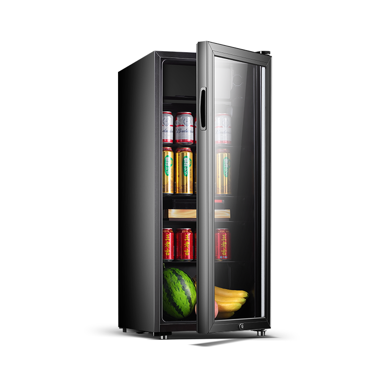 92H195 Manual Defrost Glass Door Ice Cooler 92L Freezer for Home - Image 3