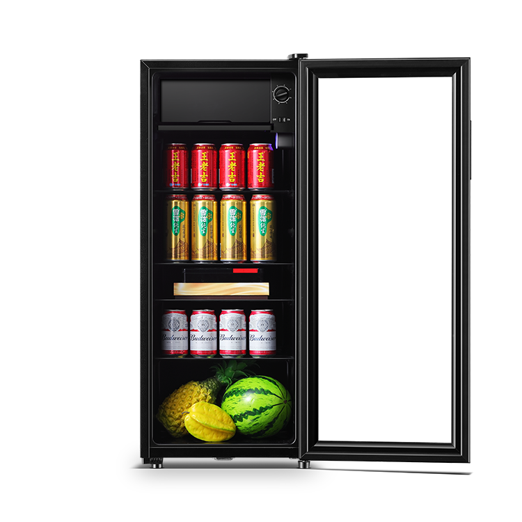 92H195 Manual Defrost Glass Door Ice Cooler 92L Freezer for Home - Image 4