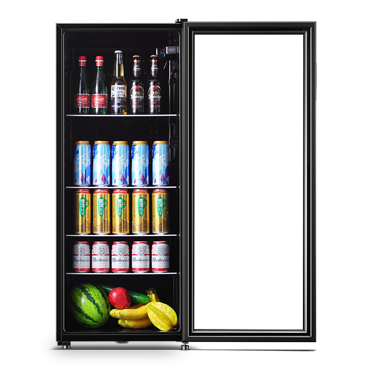 Manual Defrost 158L Glass Door Ice Cooler, 220V Freestanding - Image 2