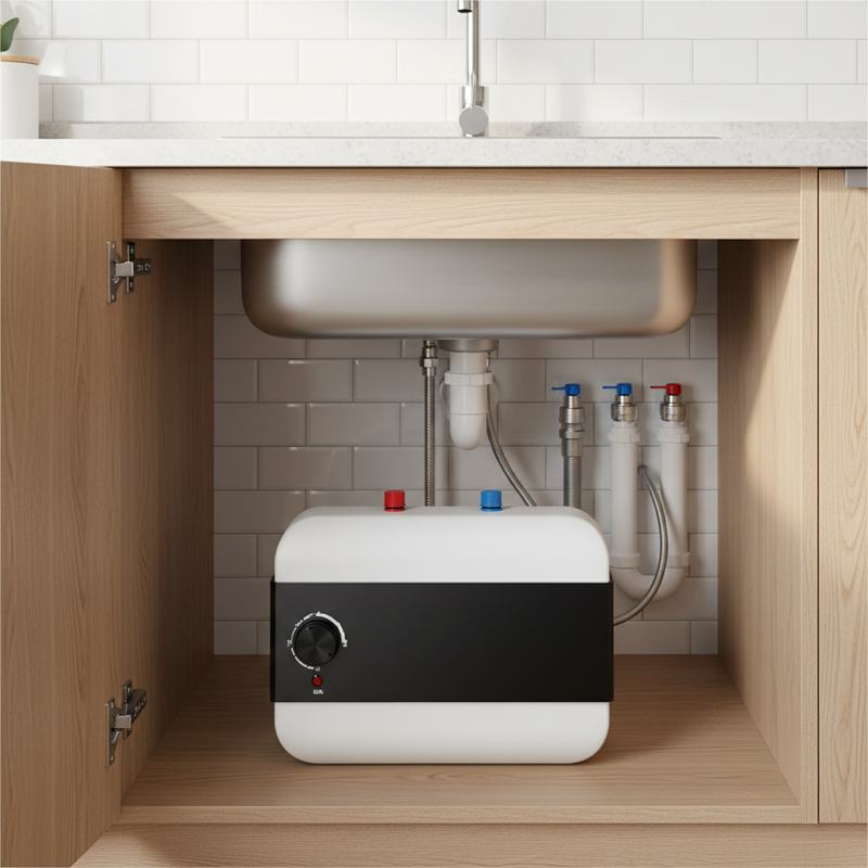 6L Smart Electric Water Heater, 1.5kW Wall-Mounted IPX4 Kitchen Appliance - Image 3