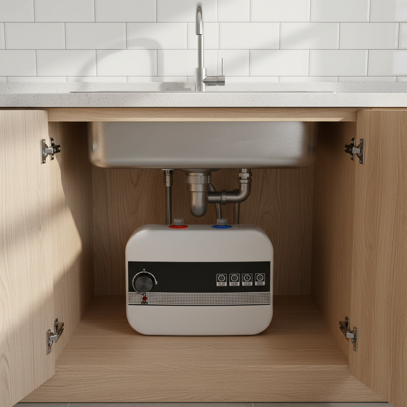 6L Smart Electric Water Heater 1500W Wall-Mounted IPX4 Kitchen - Image 2