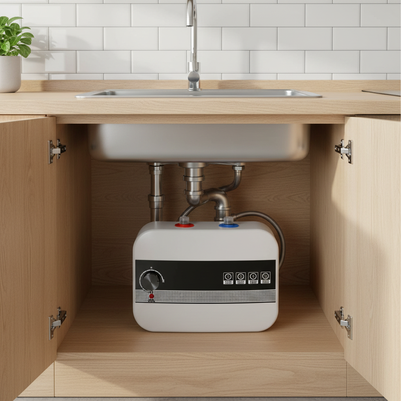 6L Smart Electric Water Heater 1500W Wall-Mounted IPX4 Kitchen - Image 4