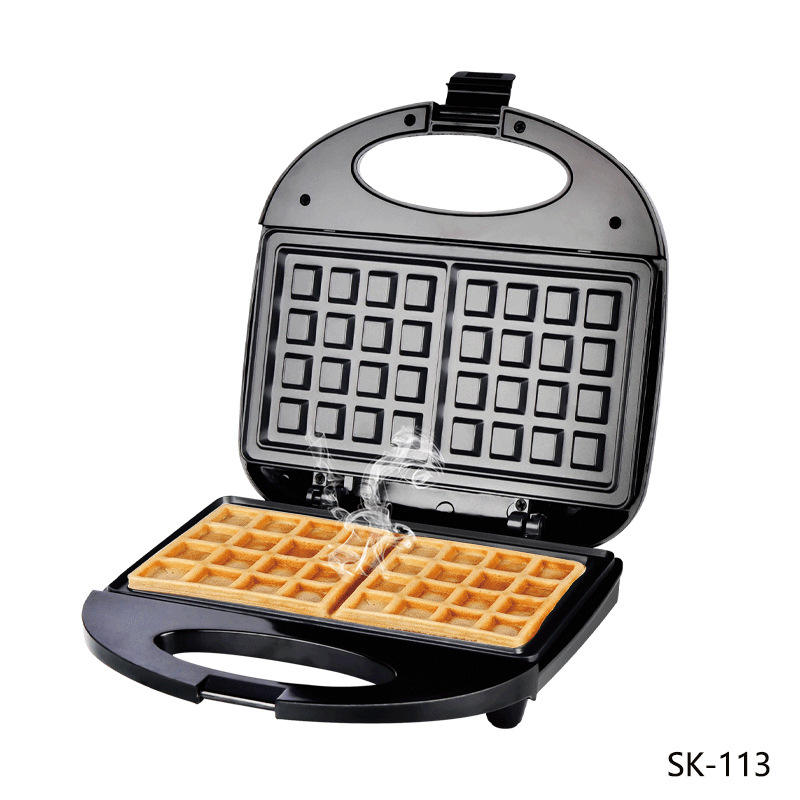 Commercial Belgian Waffle Maker, 700W Electric Cast Iron Household Baking