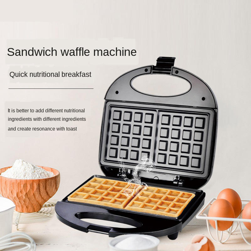 Commercial Belgian Waffle Maker, 700W Electric Cast Iron Household Baking - Image 2