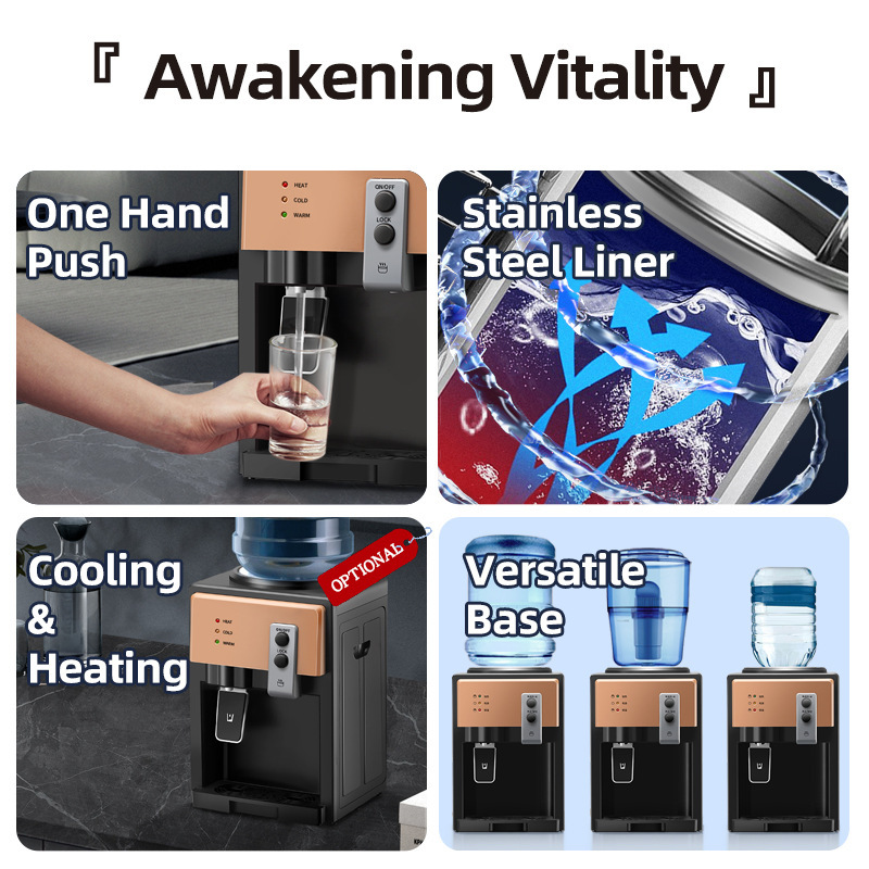Hot & Cold Desktop Water Dispenser with Auto Heating, 500W, 1 Year Warranty - Image 4