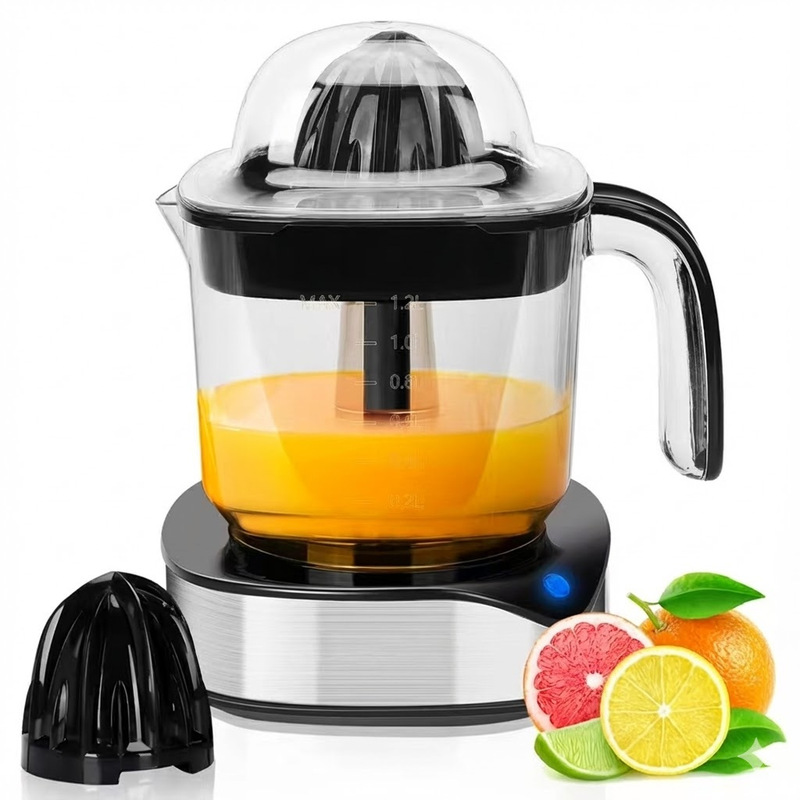 Electric Citrus Juicer 1.25L with Pulp Separation, 40W AC Motor