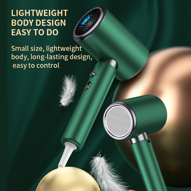 Portable Ionic Hair Dryer with 3 Nozzles, 1600W DC Motor for Salon & Travel - Image 4