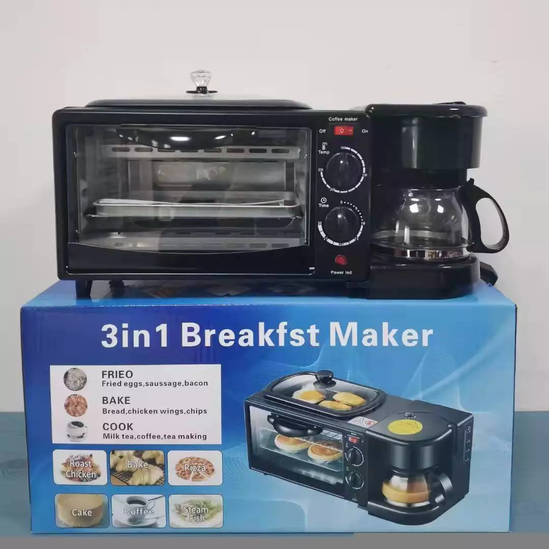 SILVER CREST 3-in-1 Breakfast Maker Toaster Oven, 800W, 220V - Image 2