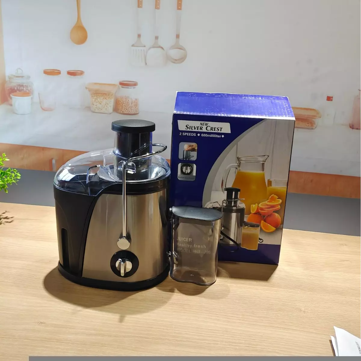Stainless Steel 4-in-1 Juicer Blender Grinder, 1L Ins Style 111V-240V - Image 3