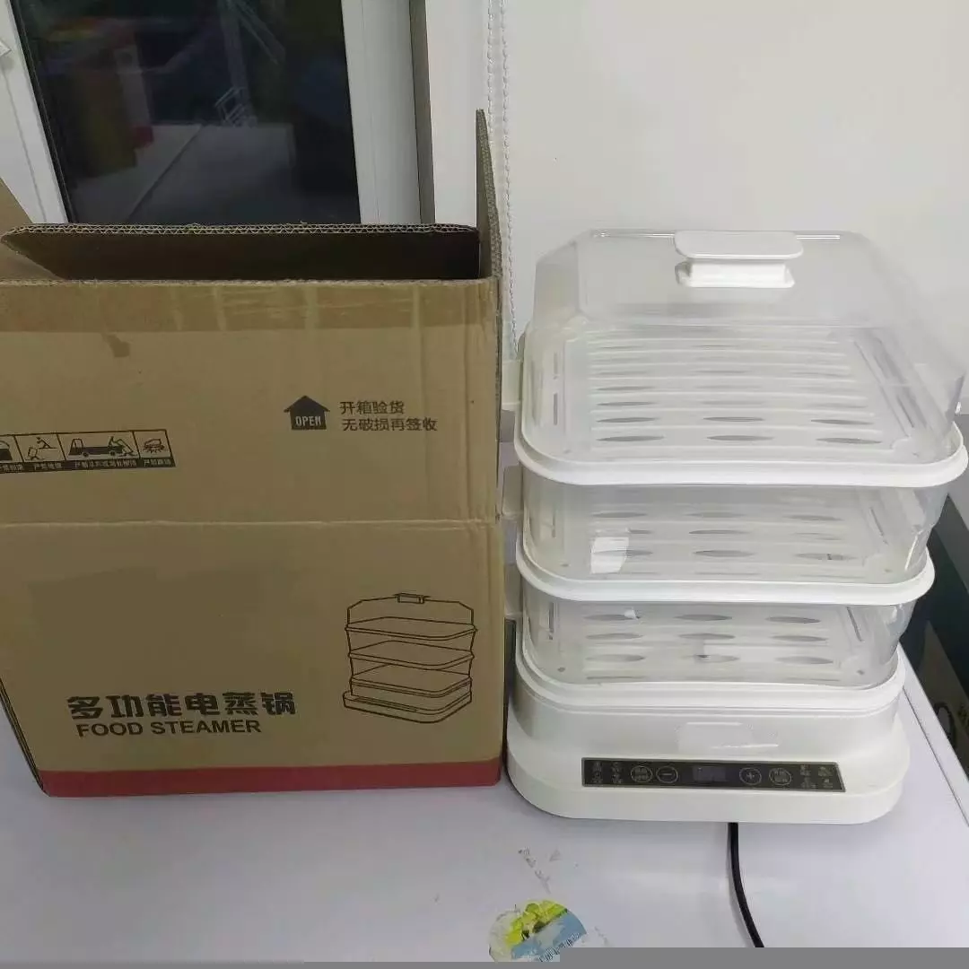 Rempai 3-Layer Electric Steamer, 24L Multifunction Breakfast Machine for Dumplings - Image 4