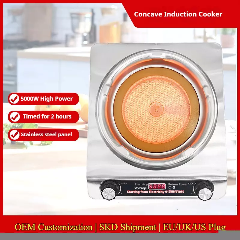 Powerful Induction Cooker EU Plug 3000W w/Stainless Steel Infrared Heating - Image 4