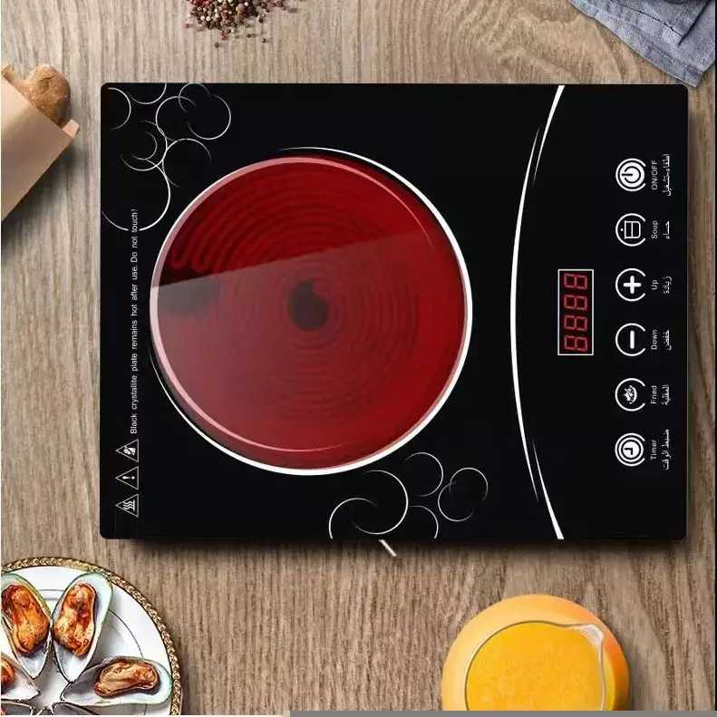 Infrared Electric Cooker Stove, 3000W Touch Control with Timer, EU Plug - Image 2