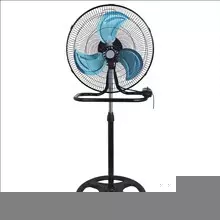 18 Inch Floor Standing Fan with Oscillation, 75W DC Motor, 6-Speed, Wall Mountable - Image 2