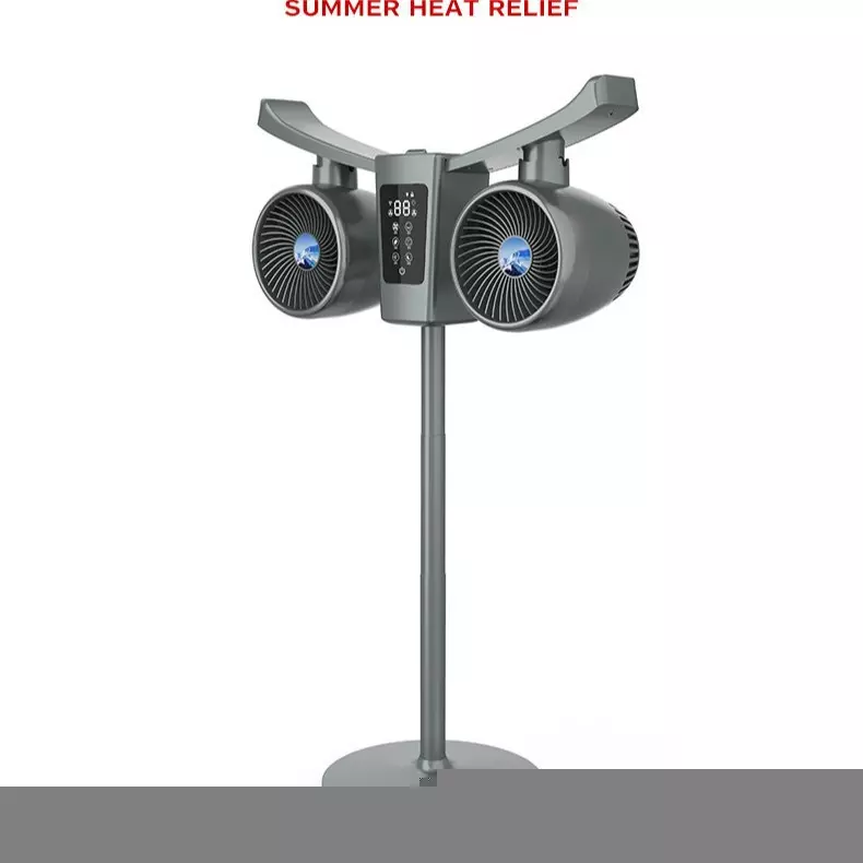 2025 Voice-Controlled Dual Head Oscillating Floor Fan with Humidifier - Image 3