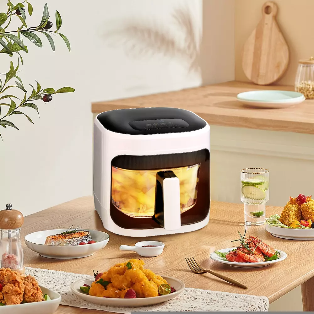 8L Glass Air Fryer with View Window, 1400W, 111V-240V, for Home Use - Image 4