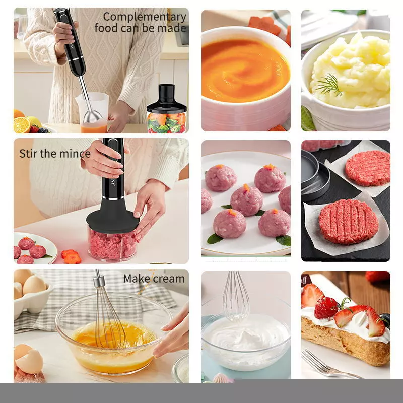 SOKANY 4-in-1 Blender Hand Mixer, 1L Non-Auto Clean, 2 Speeds - Image 2