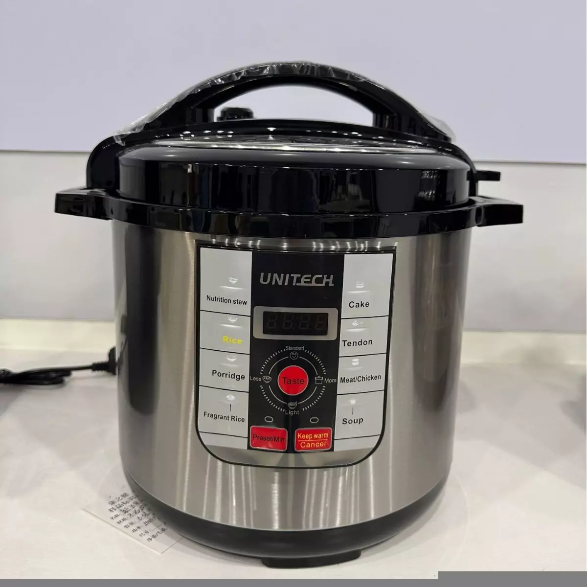 熊哲察 8L Electric Pressure Cooker MY-C540G, 1000W, 8+1 Safety, LCD Display - Image 2