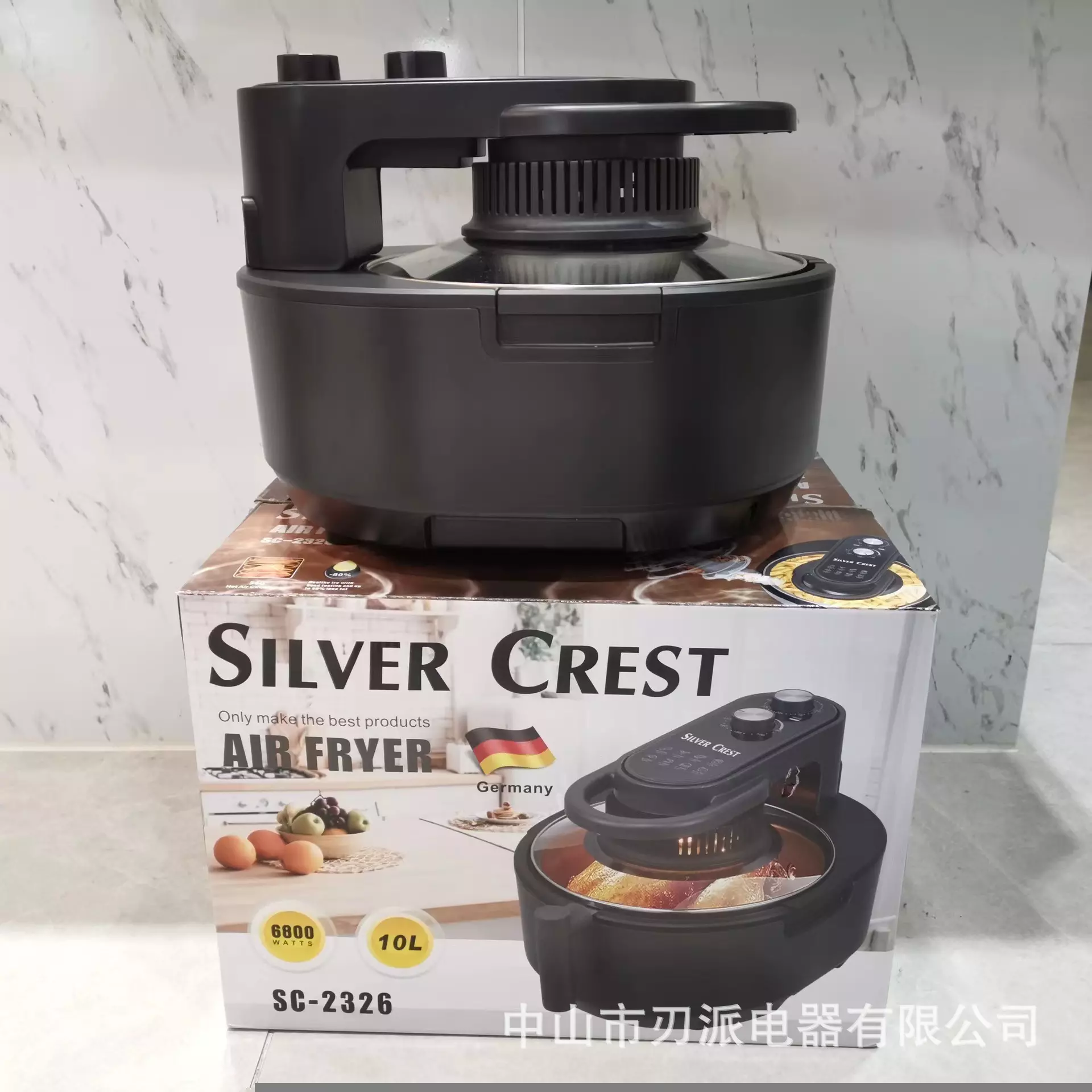 OEM 5L Visual Air Fryer with 3C Certified 111V-240V Wide Voltage