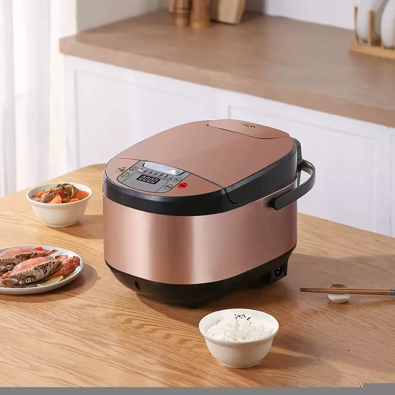 Electric Rice Cooker 5L Smart Non-Stick Steaming Pot with Timer & Preset - Image 3