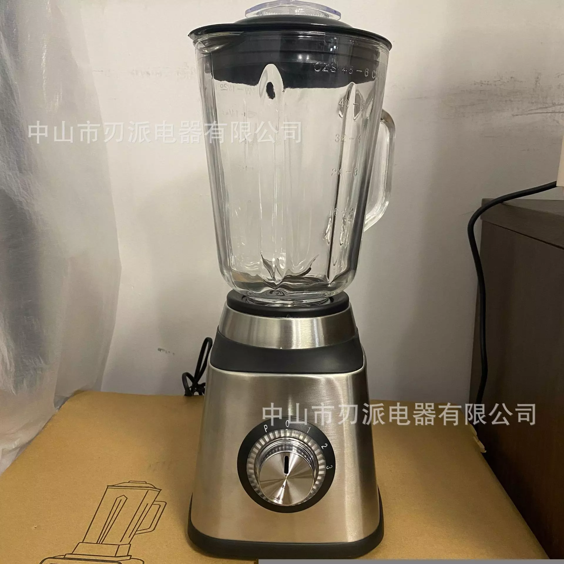 Glass Blender Ins Style 1500W 5-Speed 2-3 Person 111V-240V Blade - Image 3