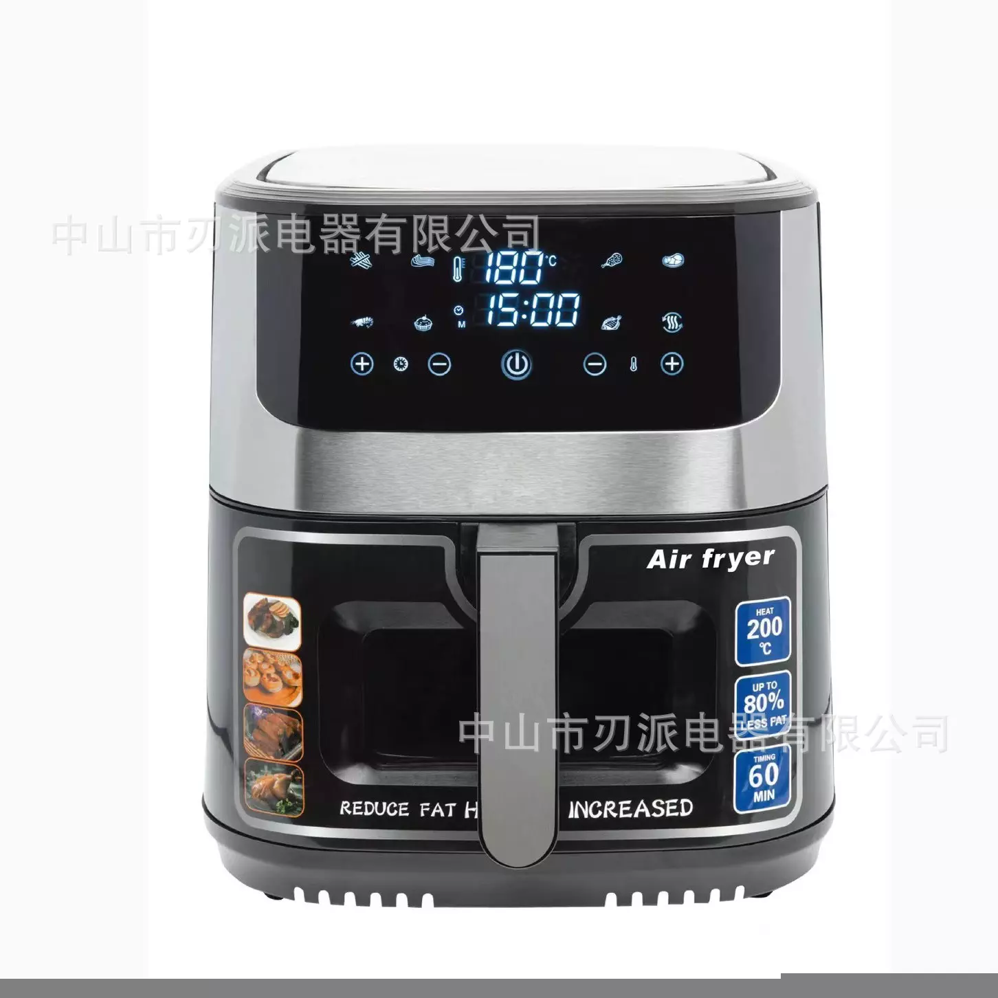 Large Capacity Air Fryer with Window, 10L Visual Oil-Free Oven, 1700W - Image 2