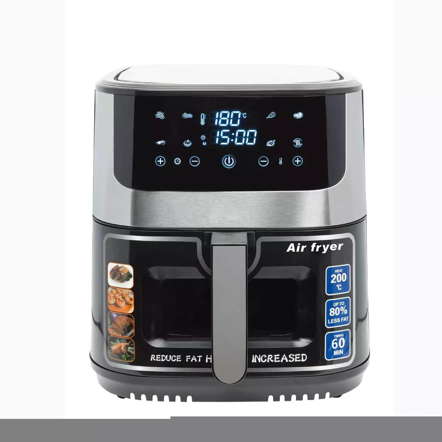 Large Capacity Air Fryer with Window, 10L Visual Oil-Free Oven, 1700W - Image 5