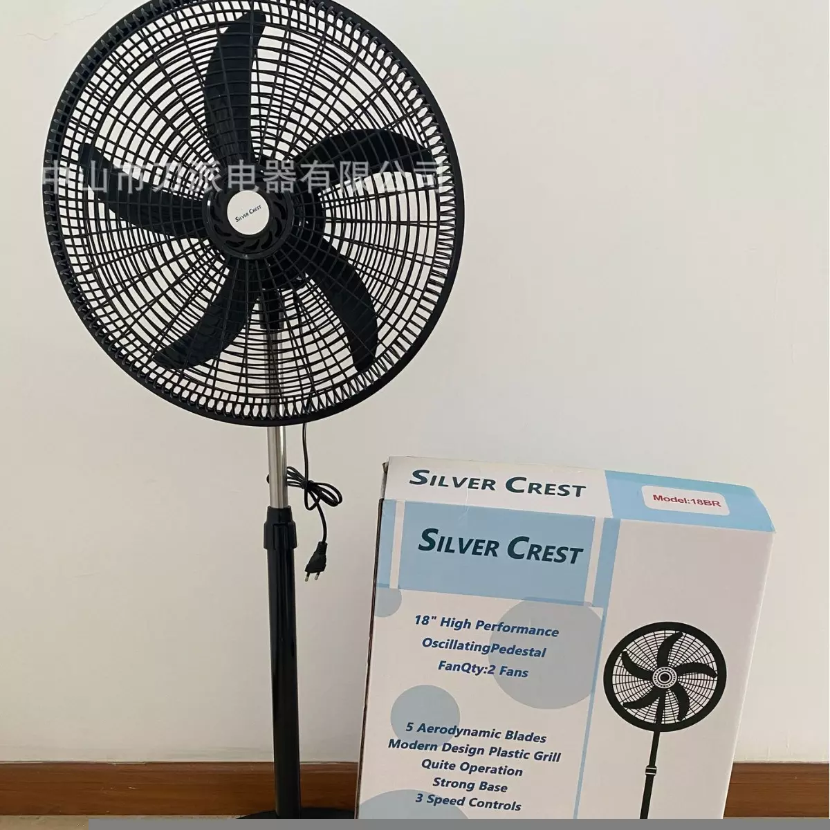 DC Floor Fan 18 Inch 3-Speed Wall Control 220V for Home & Trade - Image 2