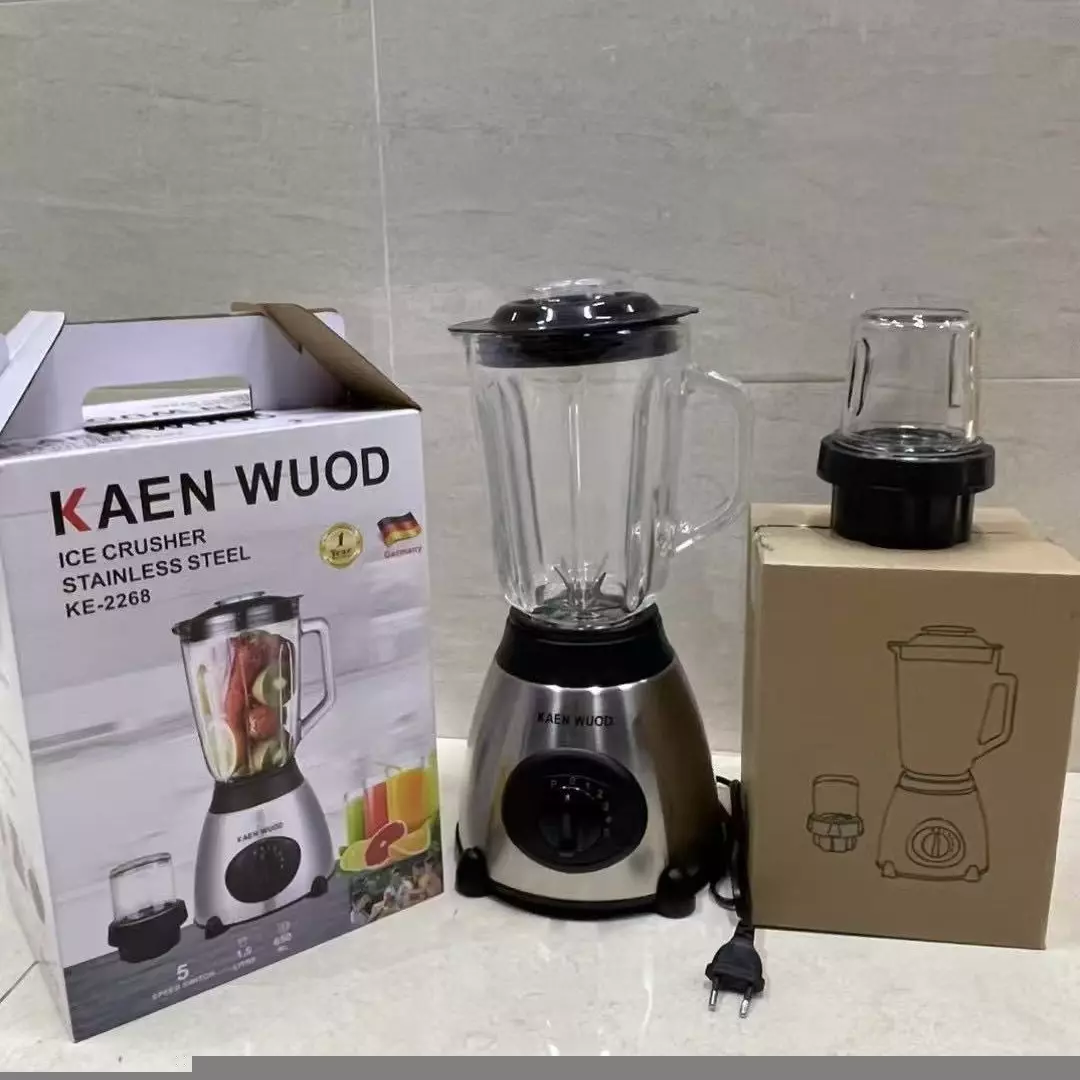 3-in-1 Blender, 1.5L Industrial 3-Speed 4-Blade Food Processor, 110-240V