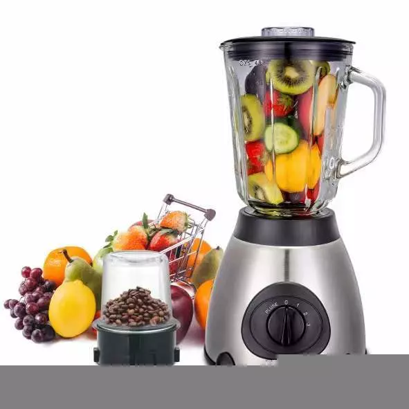 3-in-1 Blender, 1.5L Industrial 3-Speed 4-Blade Food Processor, 110-240V - Image 2