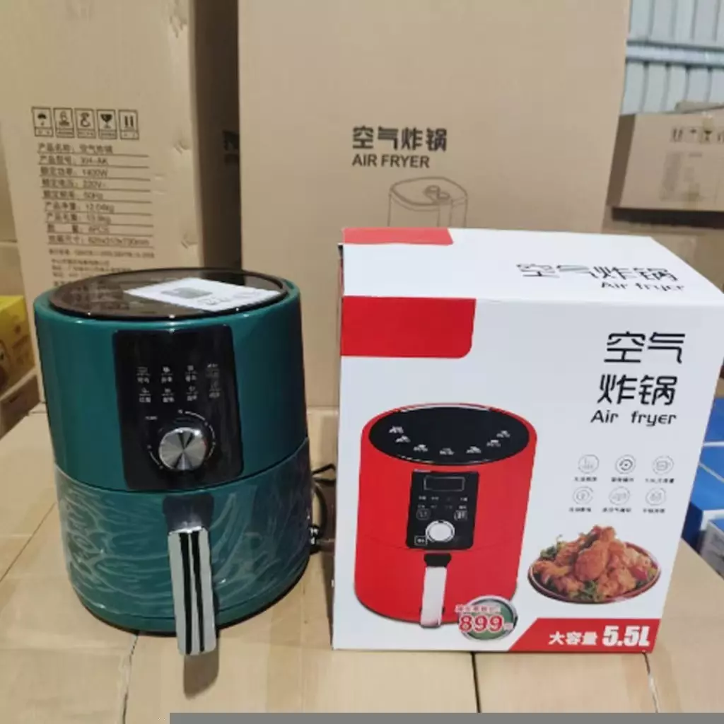 SILVER CREST 5.5L Air Fryer 1200W, 220V Hot Circulation, Auto-Off