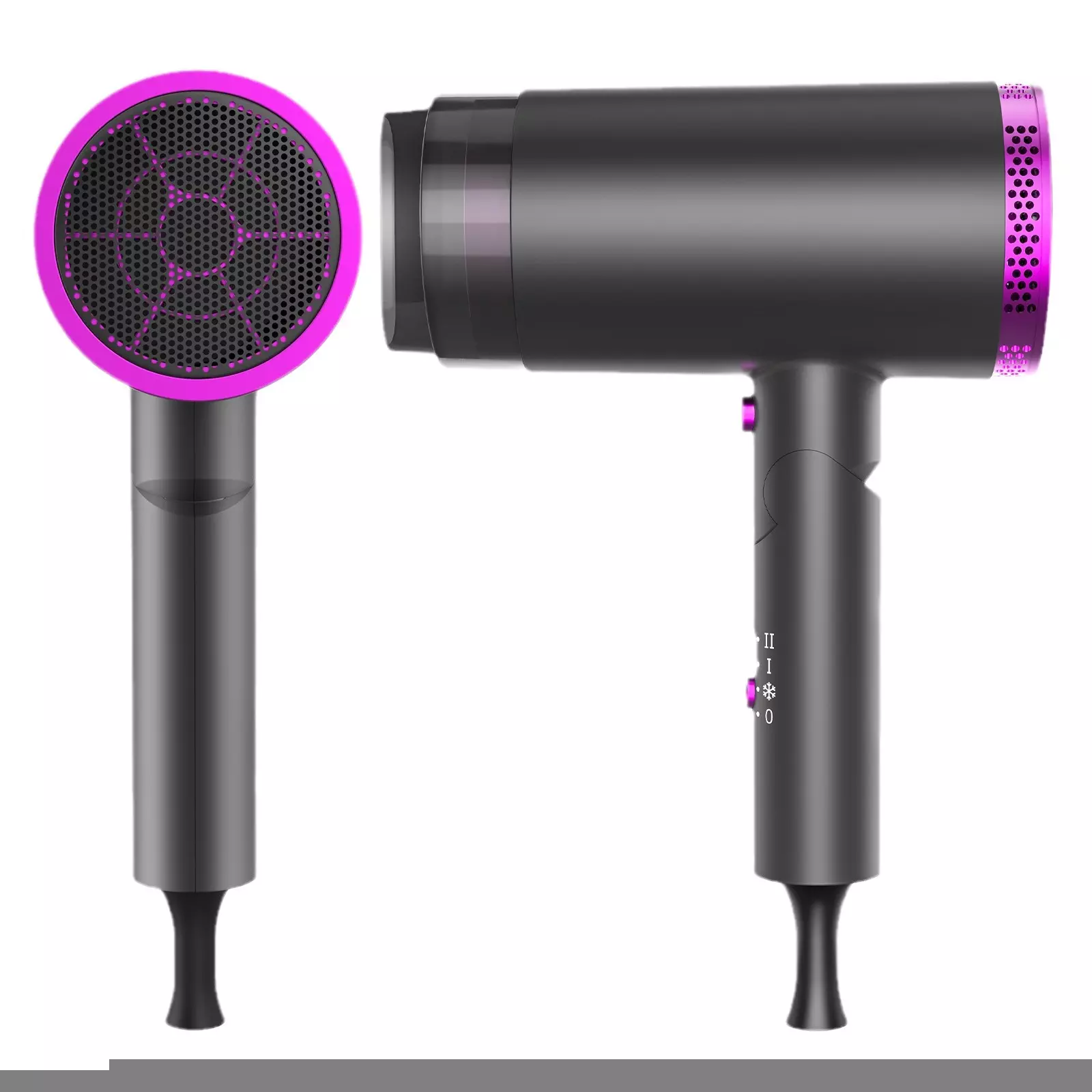High-Power 1800W Foldable Hair Dryer with Cold/Hot Settings EU US UK JP