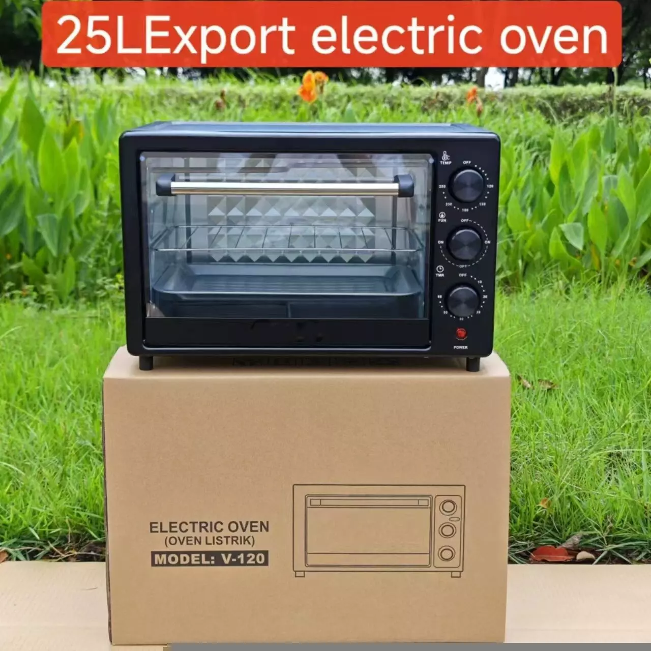 Compact Electric Oven for Baking, 13L-48L, 800W, 220V, Stainless Steel, Home Kitchen Appliance - Image 3