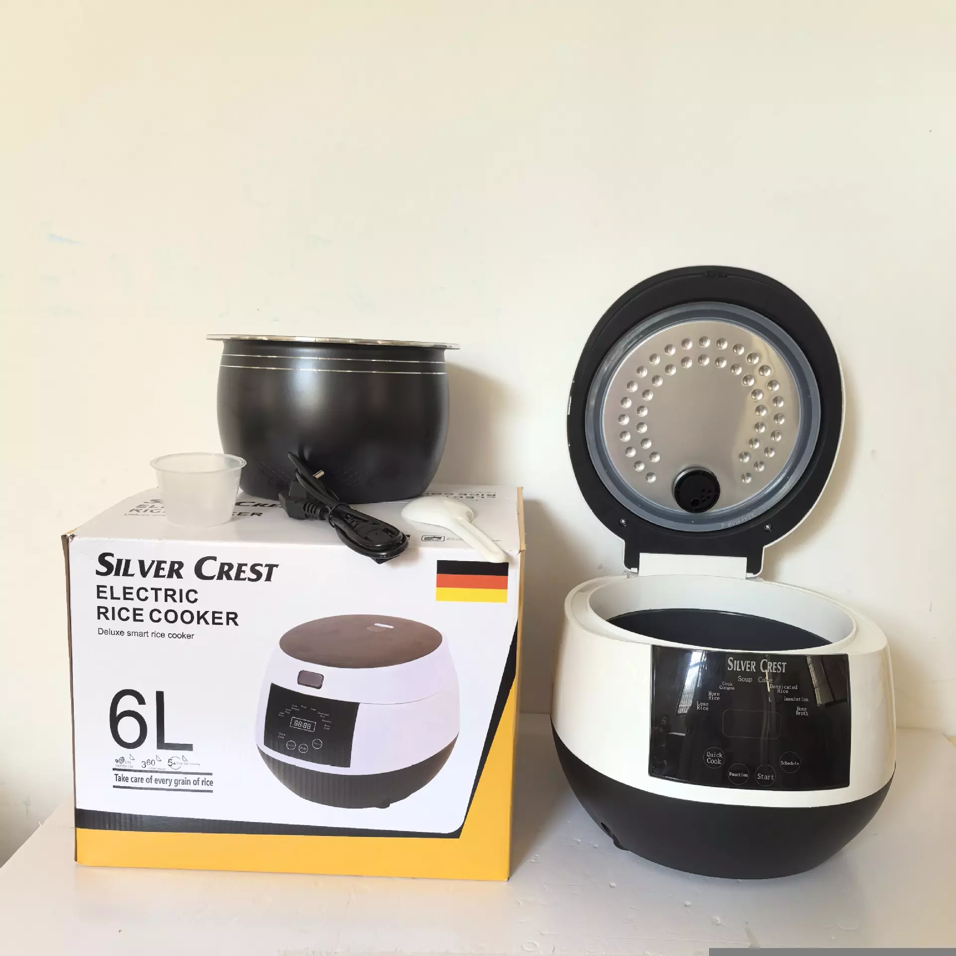 5L Rice Cooker 800W EU/UK Plug with LCD Touch Panel, Timer & Keep Warm - Image 2
