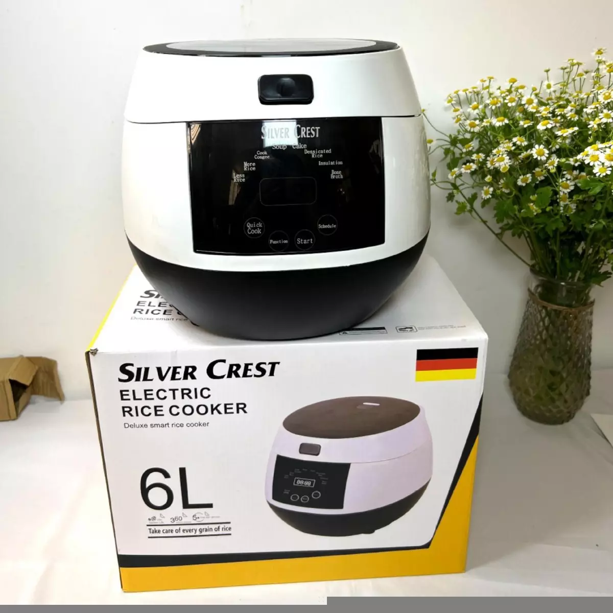 5L Rice Cooker 800W EU/UK Plug with LCD Touch Panel, Timer & Keep Warm - Image 4