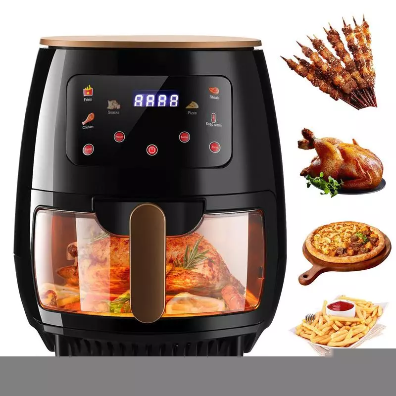 8L Visual Air Fryer with Stainless Steel Body & Touch Control - 220V - Image 3